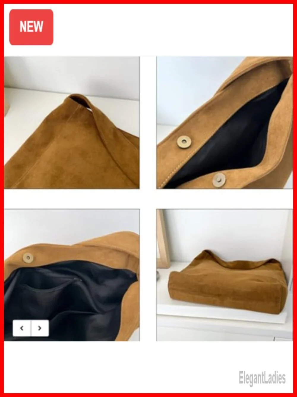 Corduroy Suede Hobo Bag Crossbody Shoulder Purse Tote Top-handle Satchel